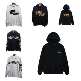 Neu Balenciaga Inkjet Hot Paar Tops Hoodie-2277  