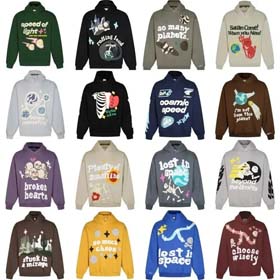 Broken Planet amerikanischer Stil Retro Schaumstoffdruck mit Kapuze Sweatshirt-2506  