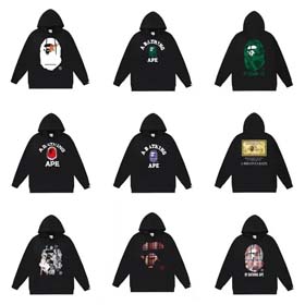 BAPE Herbst und Winter High Street Hooded Pullover Sweatshirt-2507  