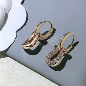 Feidan Diamant Pferdeschuh Ohrringe-3544  