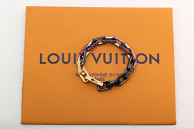 Louis Vuitton LV dreifarbige bunte Spleiß gehärtet Bambus Armband-3625  