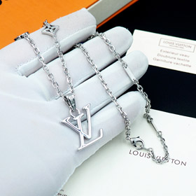 Louis Vuitton LV Buchstabe Blumen Halskette-3823  