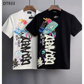 DSQUARED Kurzarmliges T-Shirt mit 2 Buchstaben-Druck-2830  