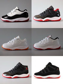 Jordan Air Jordan 11 Retro niedrige helle Zitrus Low-Top Kinder Basketball Schuh-4133  