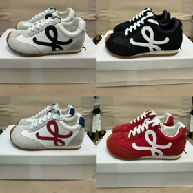 LOEWE Ballet Runner 2.0 Nylon und Leder Kinder Low-Top deutsche Trainingsschuhe-4165  