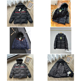 Gucci Logo Web Kapuze Daunenjacke-4317  